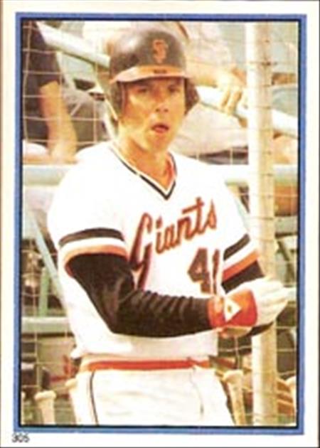 1983 Topps Baseball Stickers     305     Darrell Evans